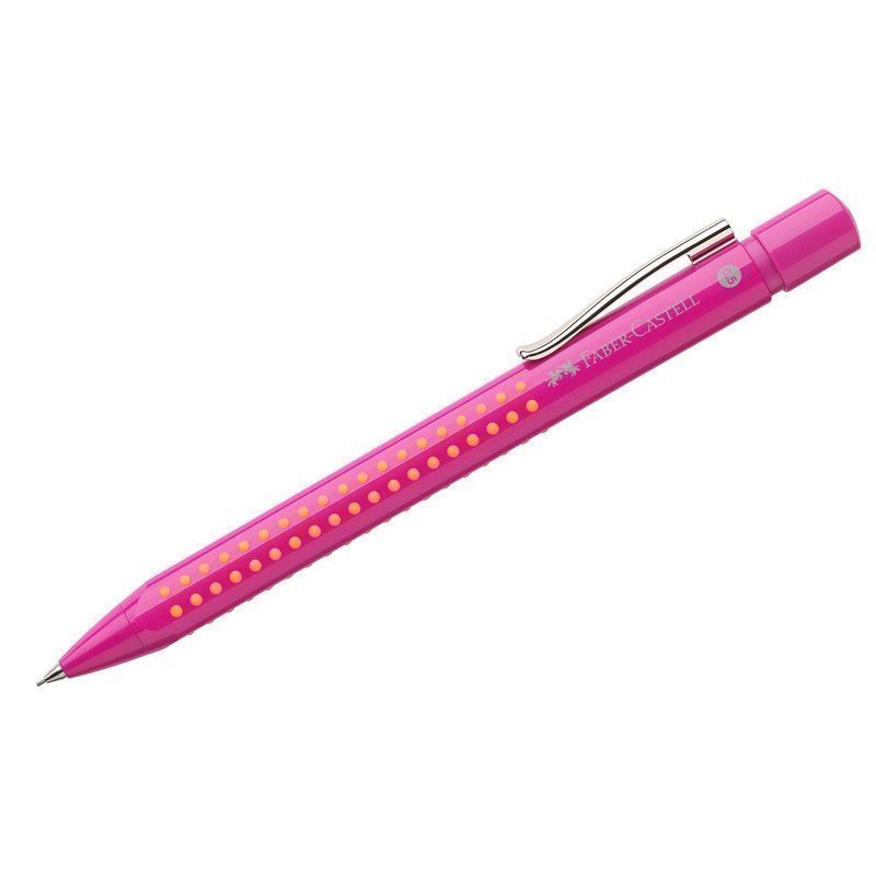 Карандаш механический Faber-Castell "Grip 2010" B, 0,5мм, с ластиком, розовый