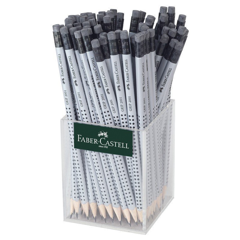 Карандаш ч/г Faber-Castell "Grip 2001" HB, с ластиком
