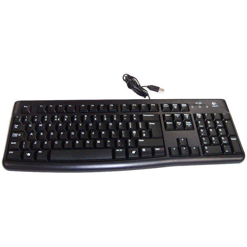 Клавиатура Logitech K120, USB, черный