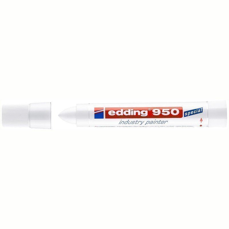 Маркер промышленный Edding "950" белый, 10мм (перманентная паста)