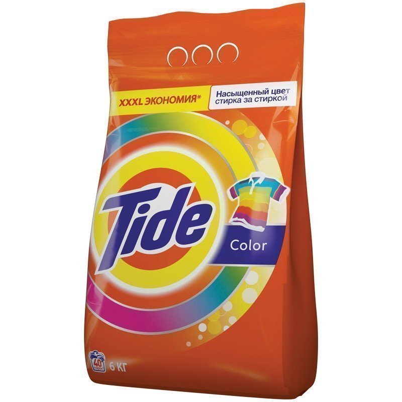 Порошок для машинной стирки Tide "Color", 6кг