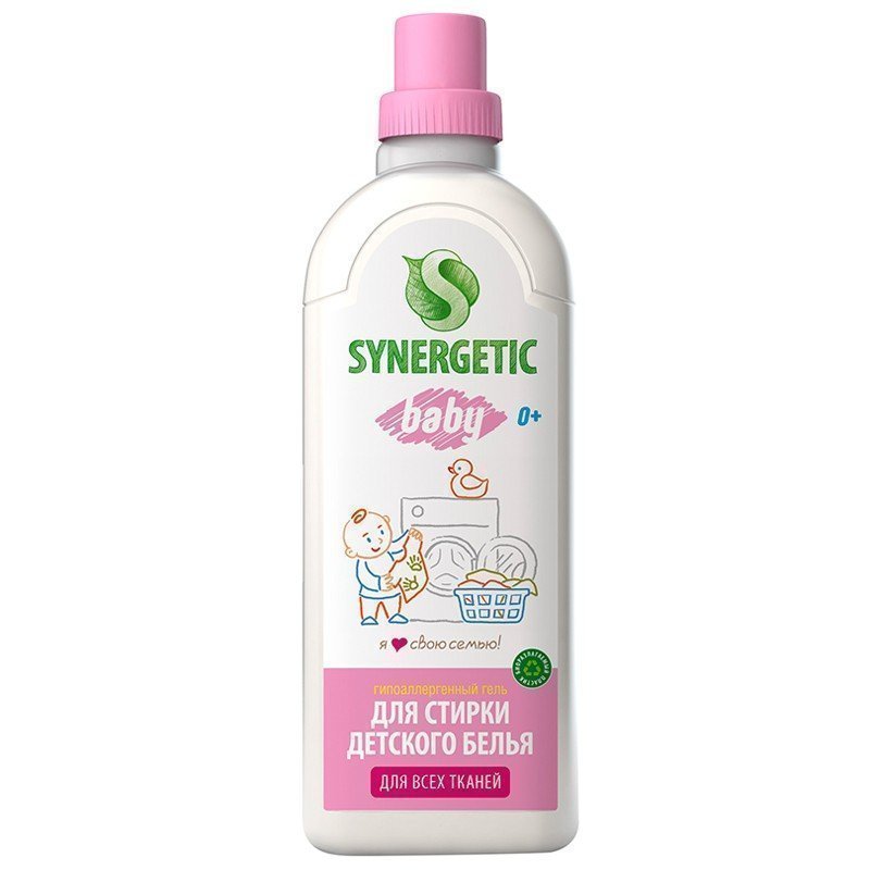 Гель для стирки детского белья Synergetic, 1л