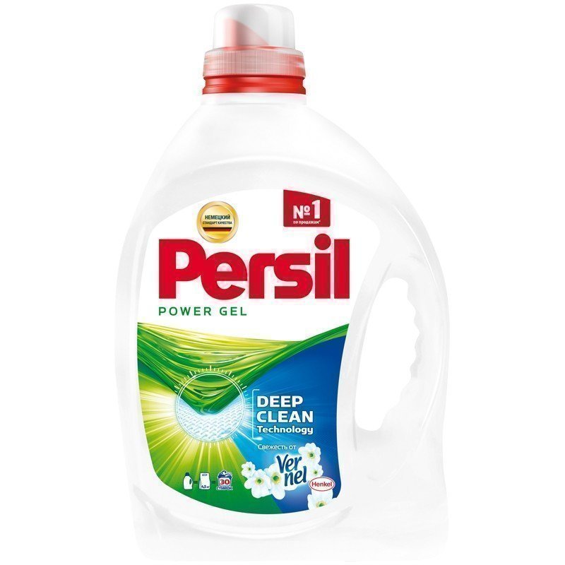 Гель для стирки Persil "Свежесть от Vernel", для белого белья, 1,95л