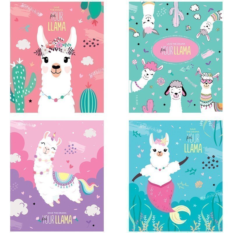 Тетрадь 48л, А5, клетка ArtSpace "Funny lama"