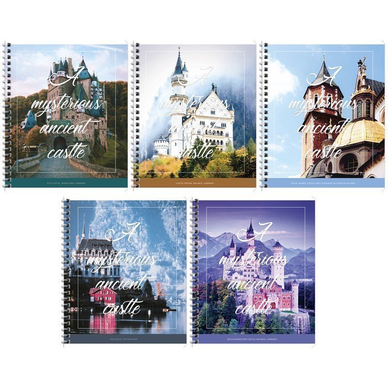 Тетрадь 48л, А5, клетка на гребне ArtSpace "Путешествия. Mysterious castle"