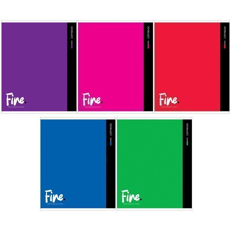 Тетрадь 80л, А5, клетка ArtSpace "Моноколор. Fine color", ВД-лак