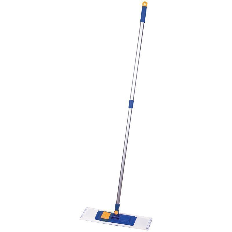 Швабра OfficeClean Professional, пласт. держатель 40см, насадка МОП микрофибра/абразив(карман)