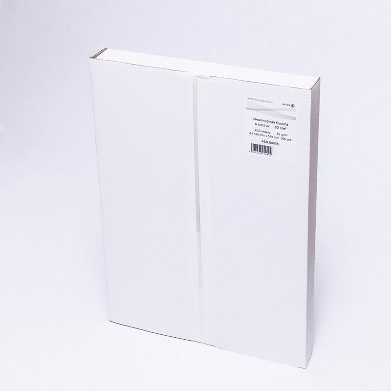 Бумага широкоформатная XEROX XES, А2, инженерная, 420х594 мм, 500 л, 80 г/м2, белизна CIE 168%, 453L90868