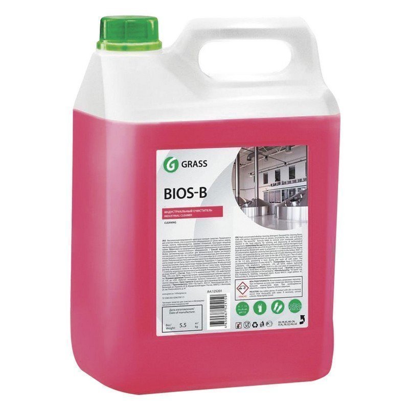 Средство моющее 5,5 кг GRASS BIOS B, для промышленного оборудования, щелочное, концентрат, 125201