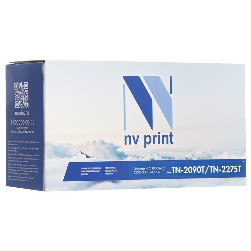 Картридж лазерный NV PRINT (NV-TN2090/TN2275) для BROTHER HL-2132R/2240/2250, ресурс 2500 страниц, NVTN2090/TN