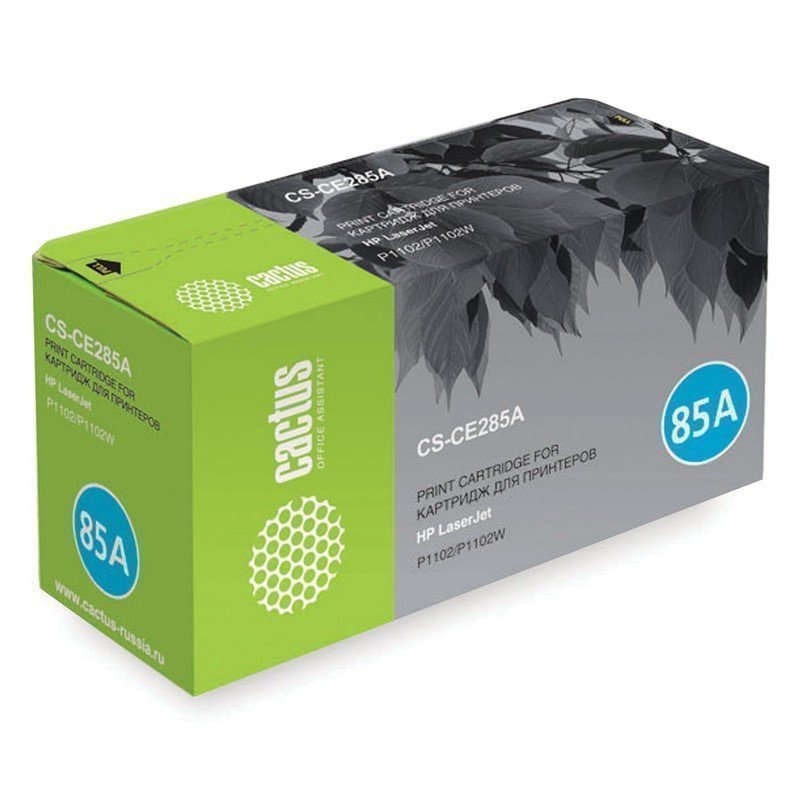Картридж лазерный CACTUS (CS-CE285A) для HP LaserJet P1102/P1102W/M1212NF, ресурс 1600 стр, CS-CE285AS