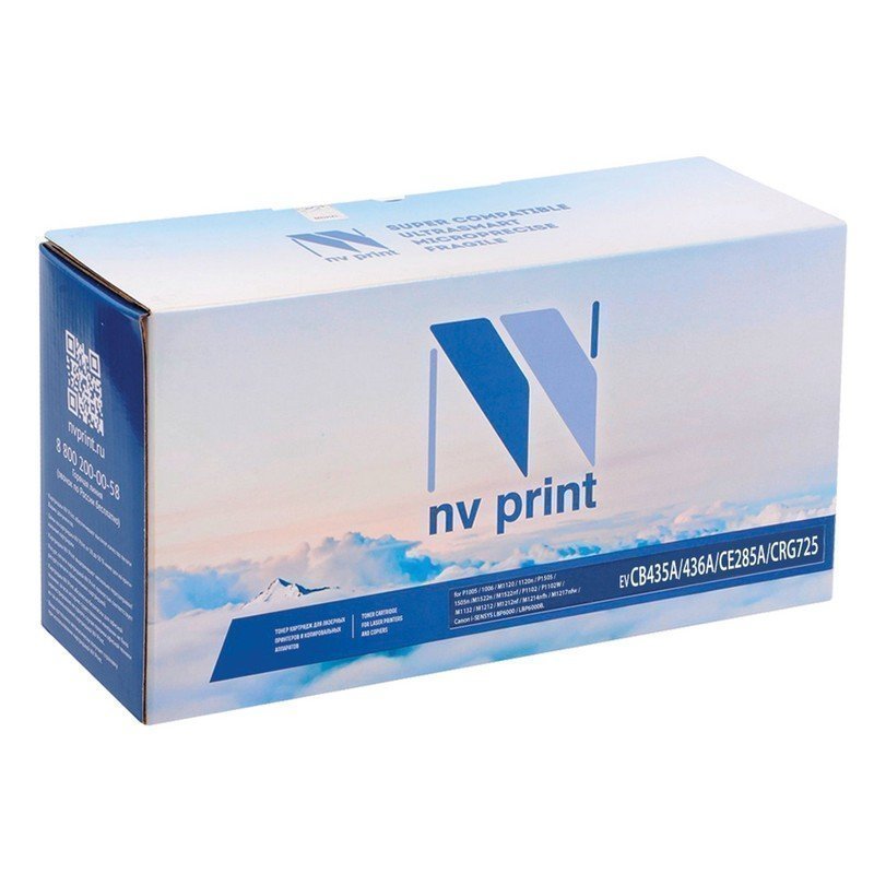 Картридж лазерный NV PRINT (NV-CE285A/CB435A/436A/725) для HP/CANON LaserJet/i-SENSYS, ресурс 2000 стр, NV-435