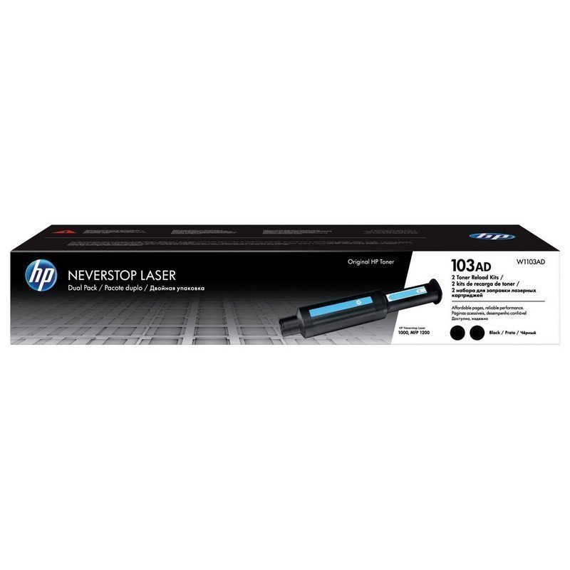 Заправочный комплект HP (W1103AD) Neverstop Laser 1000a/1000w/1200a/1200w,КОМПЛЕКТ 2 шт, оригинальный