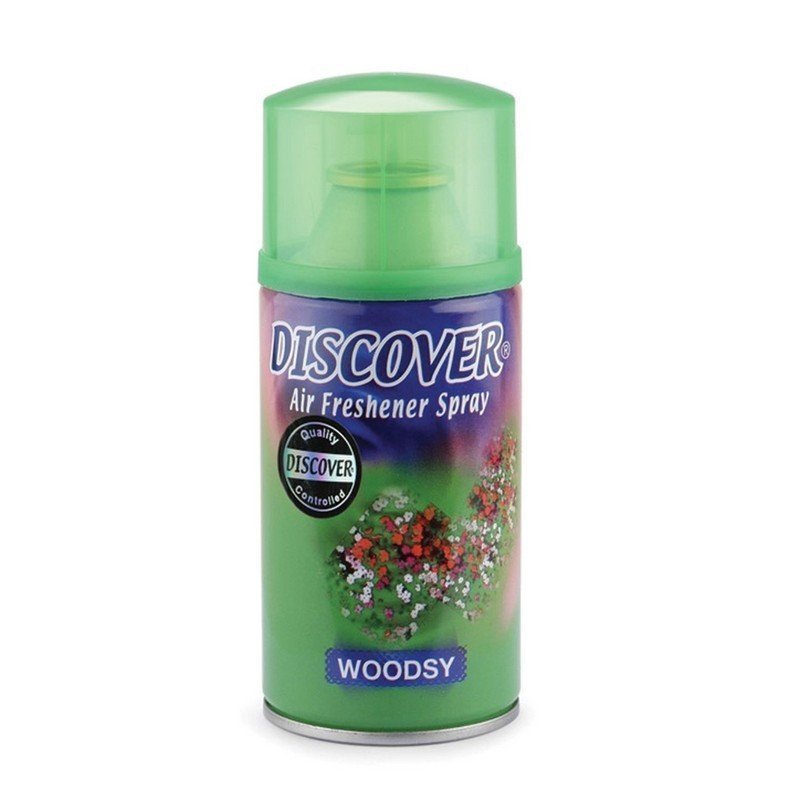 Сменный баллон 320 мл, DISCOVER "Woodsy", свежий лесной, для диспенсеров DISCOVER