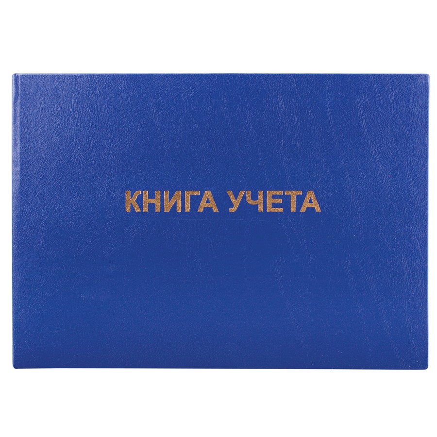 Книга учета BRAUBERG (БРАУБЕРГ) альбомная, 96 л., А4, 210х295 мм, клетка, бумвинил, блок офсет