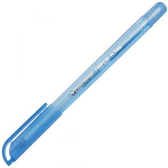 Ручка шариковая масляная BRAUBERG "Olive Pen Tone", корпус тонированный, узел 0,7 мм, линия 0,35 мм, синяя