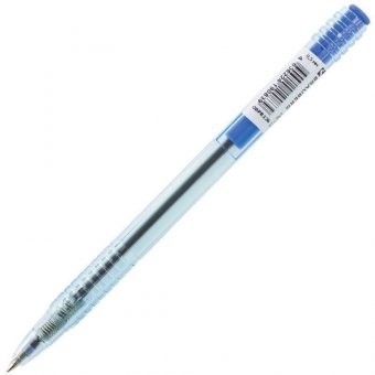 Ручка шариковая масляная автоматическая BRAUBERG "Click Blue", тонированный корпус, узел 1 мм, линия 0,7 мм, с