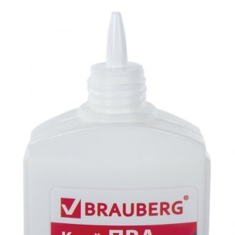 Клей ПВА BRAUBERG (бумага, картон, дерево), 150 г