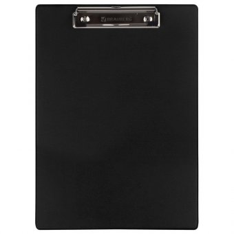 Доска-планшет BRAUBERG "NUMBER ONE A4", с верхним прижимом, А4, 22,8х31,8 см, картон/ПВХ, черная