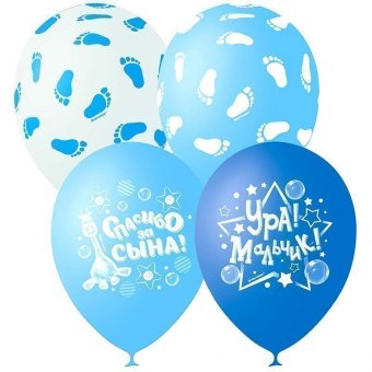 Воздушные шары,  25шт., M12/30см, Поиск 