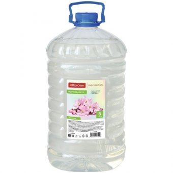 Мыло жидкое OfficeClean "Proffesional. Цветочное", прозрачное, ПЭТ, 5л