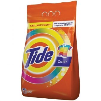 Порошок для машинной стирки Tide "Color", 6кг