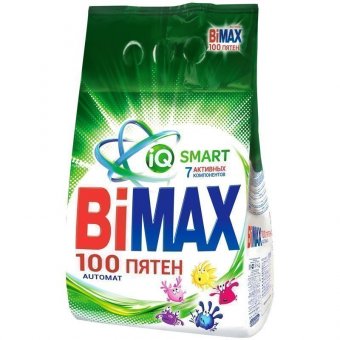 Порошок для машинной стирки BiMax "100 пятен", 6кг