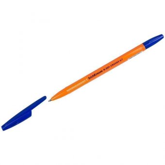 Ручка шариковая Erich Krause "R-301 Orange" синяя, 0,7мм, штрихкод