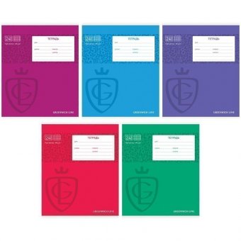 Тетрадь 24л, клетка Greenwich Line "Royal book", УФ-лак, 80гр/м2
