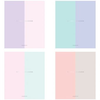 Тетрадь 48л, А5, клетка ArtSpace "Моноколор. Double mono", тиснение фольгой, матовая ламинация