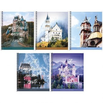 Тетрадь 48л, А5, клетка на гребне ArtSpace "Путешествия. Mysterious castle"