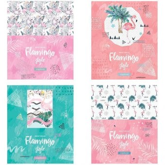 Тетрадь 48л, А5, клетка ArtSpace "Стиль. Flamingo"
