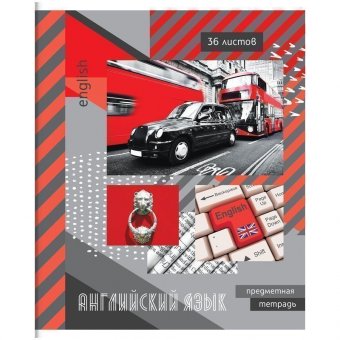 Тетрадь предметная 36л. ArtSpace "Открытый урок" - Английский язык, ВД-лак