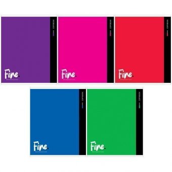 Тетрадь 80л, А5, клетка ArtSpace "Моноколор. Fine color", ВД-лак