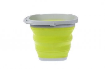 Ведро складное квадратное 5л зеленое TD 0553