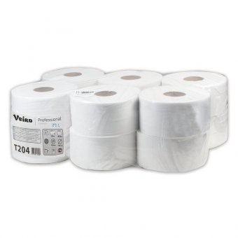 Бумага туалетная 170 м, VEIRO Professional (Система T2), КОМПЛЕКТ 12 шт, Comfort, 2-слойная, T204