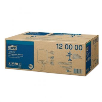 Бумага протирочная/полотенца TORK (M4) Reflex, КОМПЛЕКТ 6 шт, 270 м, с центральной вытяжкой, 120000