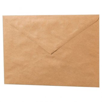 Конверты С5 (162х229 мм), клей декстрин, крафт, 90 г/м2, КОМПЛЕКТ 1000 шт, треугольный клапан, 76423