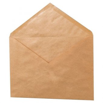 Конверты С5 (162х229 мм), клей декстрин, крафт, 90 г/м2, КОМПЛЕКТ 1000 шт, треугольный клапан, 76423