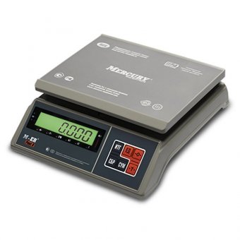 Весы фасовочные MERCURY M-ER 326AFU-3.01, LCD (0,01-3 кг), дискретность 1 г, платформа 255x205 мм, 326AFU-3.01