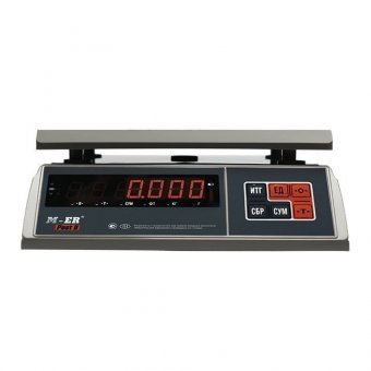 Весы фасовочные MERCURY M-ER 326AFU-3.01, LCD (0,01-3 кг), дискретность 1 г, платформа 255x205 мм, 326AFU-3.01