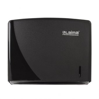 Диспенсер для полотенец LAIMA PROFESSIONAL ORIGINAL (Система H3), V (ZZ), черный, ABS-пластик, 605762