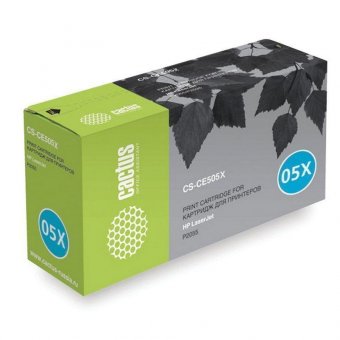 Картридж лазерный CACTUS (CS-CE505X) для HP LaserJet P2055, ресурс 6500 стр, CS-CE505XS