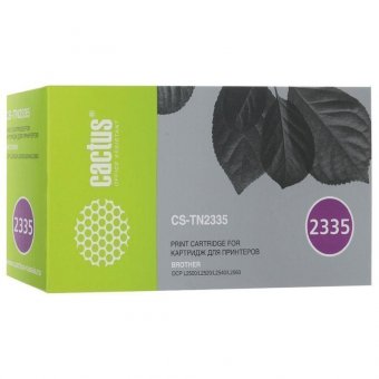 Картридж лазерный CACTUS (CS-TN2335) для BROTHER HL-L2300DR/L2340DWR/DCP-L2500DR, ресурс 1200 стр