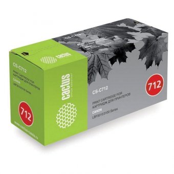 Картридж лазерный CACTUS (CS-C712) для CANON LBP-3010/3100, ресурс 1500 стр, CS-C712S