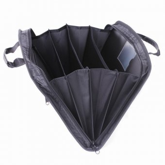 Портфель-сумка пластиковый BRAUBERG А4+ (375х305х60 мм), 4 отделения, 2 кармана, серый, 228685