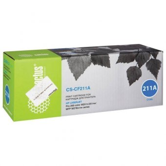 Картридж лазерный CACTUS (CS-CF211A) для HP LaserJet Pro 200 M276n/M276nw, голубой, ресурс 1800 стр