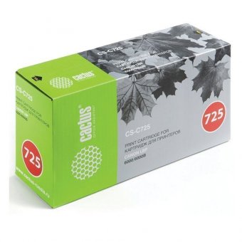 Картридж лазерный CACTUS (CS-C725) для CANON LBP-6000/6020/6020B, ресурс 1600 стр, CS-C725S