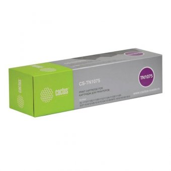 Картридж лазерный CACTUS (CS-TN1075) для BROTHER HL-1110R/DCP-1512R/MFC-1815R, ресурс 1000 стр