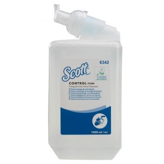 Картридж с пенным мылом одноразовый SCOTT "Control", 1 л, прозрачный, диспенсер 601541, АРТ. 6342
